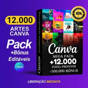 Pack Artes Canva (12Mil Artes)